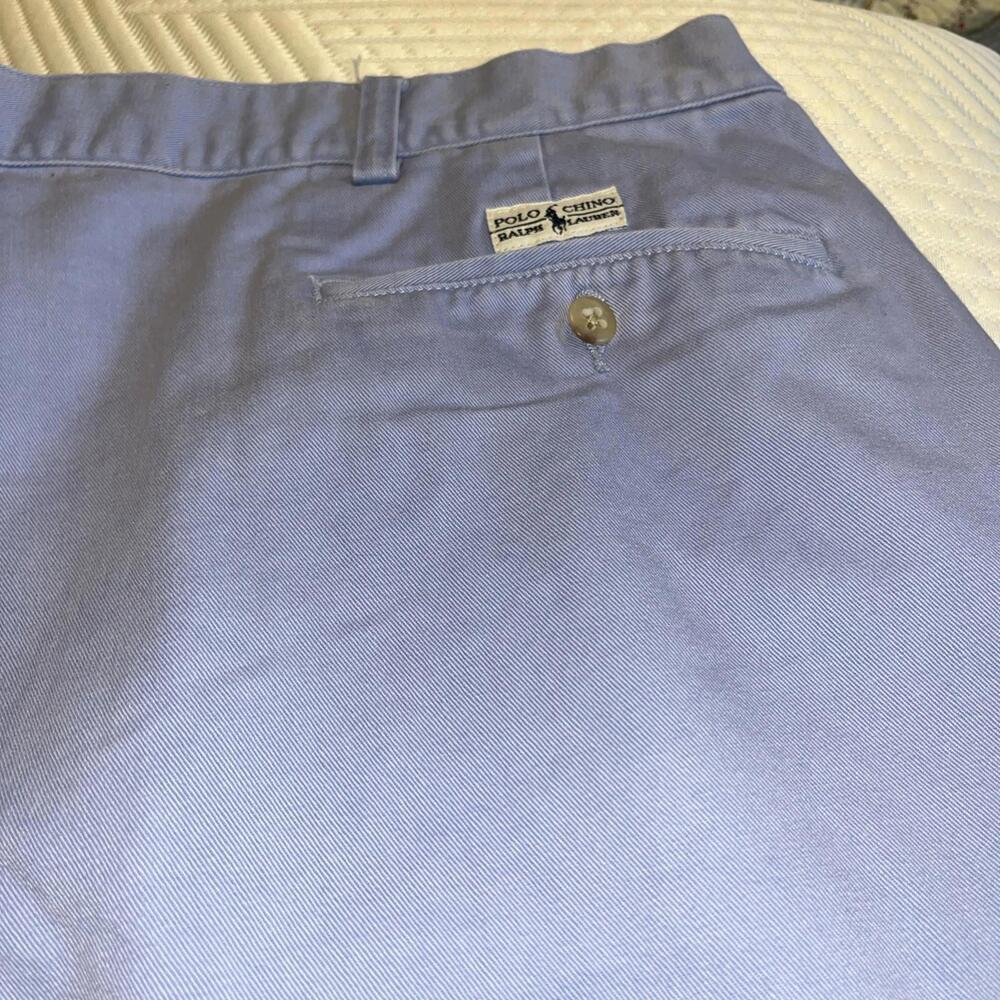 Vintage Size 42‎ Polo Ralph Lauren Tyler Chino Golf Shorts Blue - Picture 5 of 5